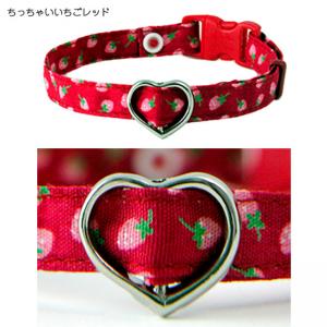 デイリー猫首輪10ミリ幅 ちっちゃいいちごシリーズ ( デイリー