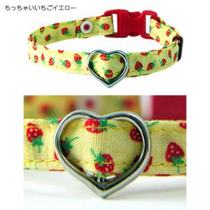デイリー猫首輪10ミリ幅 ちっちゃいいちごシリーズ ( デイリー首輪10