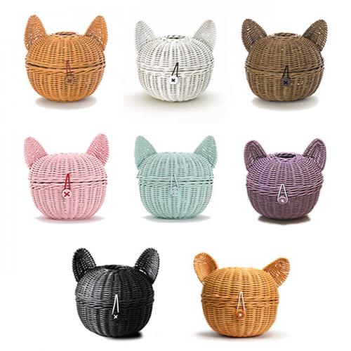 ラタンねこロール シンシアジャパン SC-26 猫雑貨 ラタン猫ロール