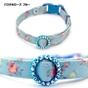 ブラックローズ、わんちゃん猫ちゃん用首輪 ブラックローズ、わんちゃん猫ちゃん用襟付き首輪