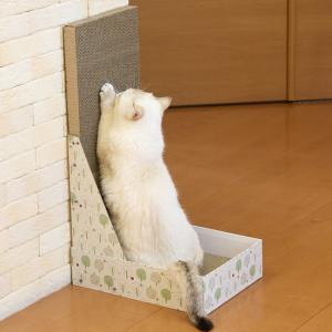 猫のツメトギ ねこうぉーる ボンビアルコン 可愛い 爪とぎ 縦型 L型