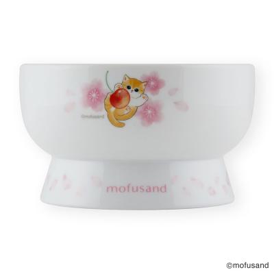 猫壱　ハッピーダイニング　モフサンド 猫壱 脚付フードボウル レギュラー mofusand (82084) 猫用食器