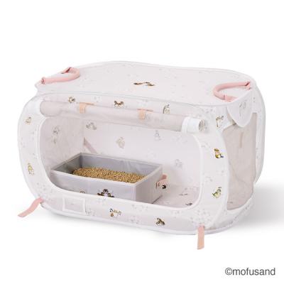 猫壱 ポータブルケージとトイレのセット mofusand 北欧風にゃん (83340