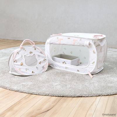 猫壱 ポータブルケージとトイレのセット mofusand 北欧風にゃん (83340