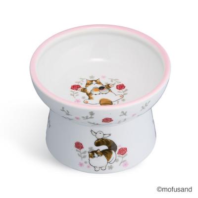 猫壱 脚付フードボウル レギュラー mofusand 北欧風にゃん (83319) 猫